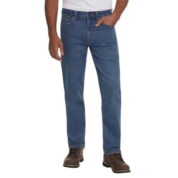 Kirkland Signature Men's 38x32 Jeans Straight Fit Denim Blue Cotton - Picture 1 of 6